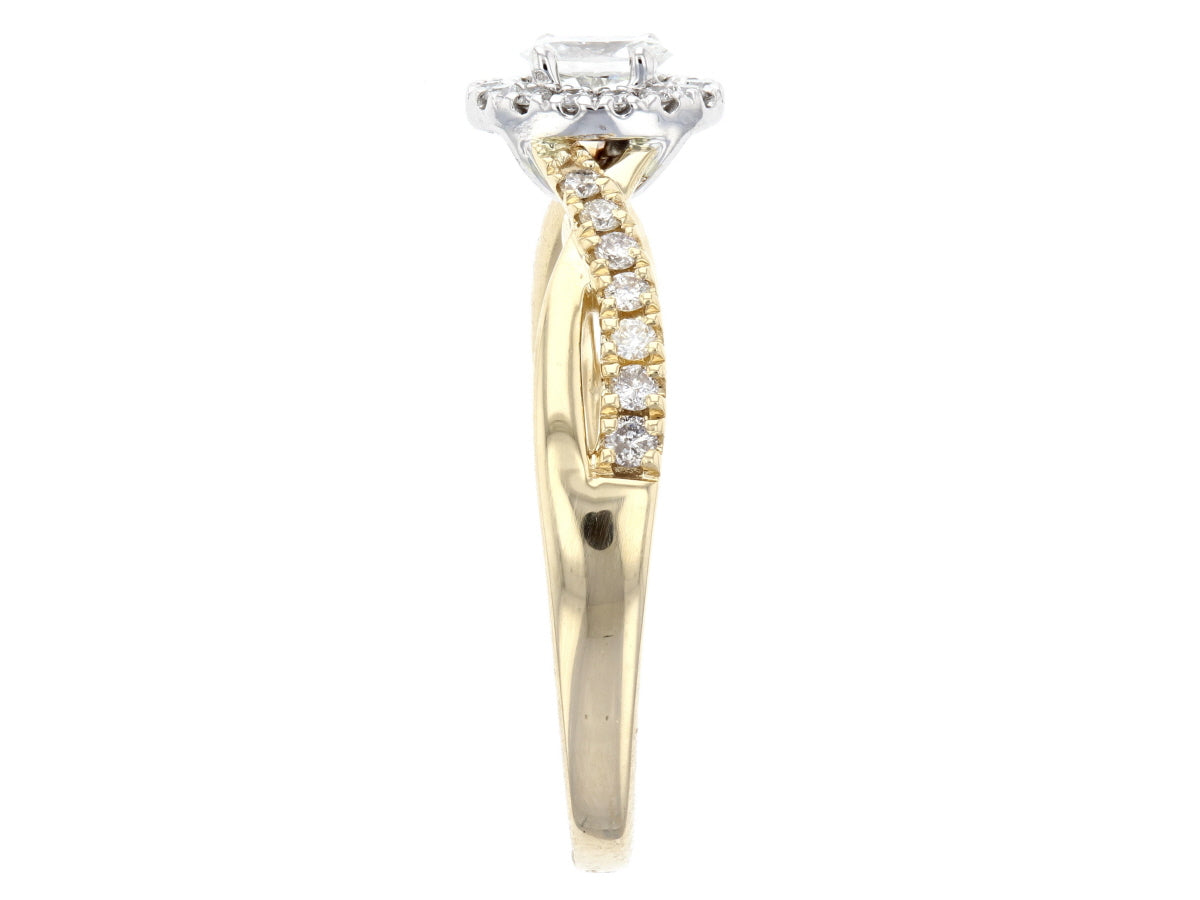 Oval Halo Engagement Ring L3573