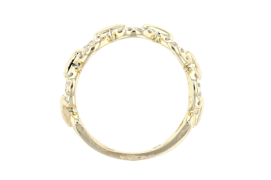 Chain-link Diamond Fashion Ring L3819
