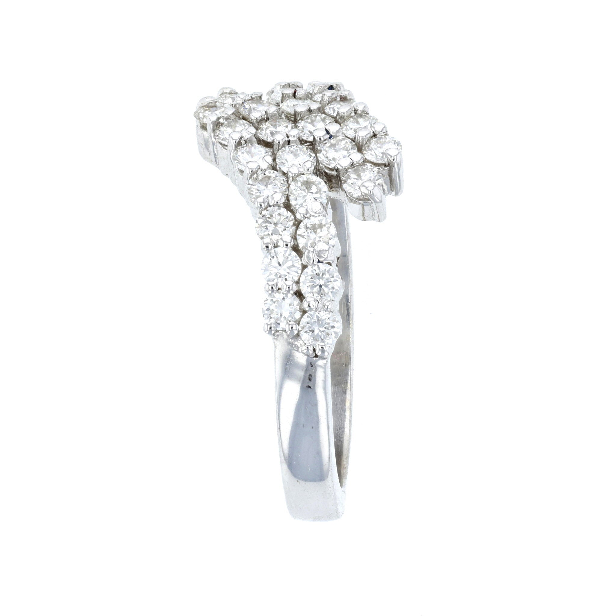 Diamond Double Twist Crossover Fashion Ring L3856