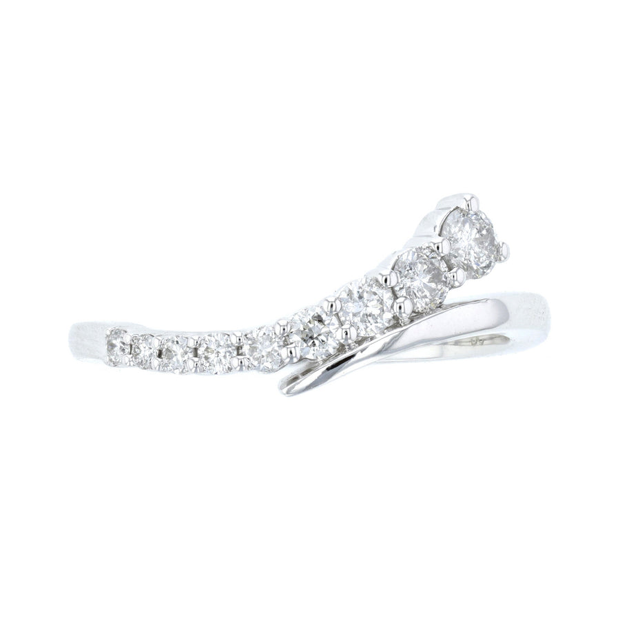 Diamond Twist Crossover Fashion Ring L3872