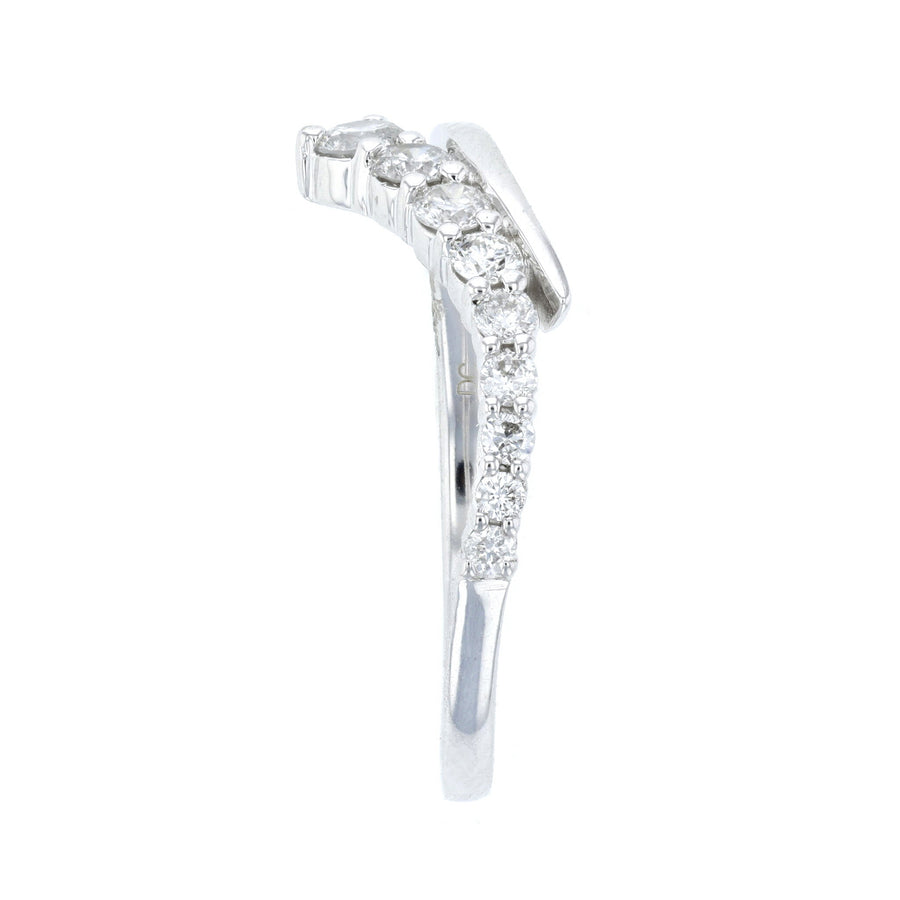 Diamond Twist Crossover Fashion Ring L3872