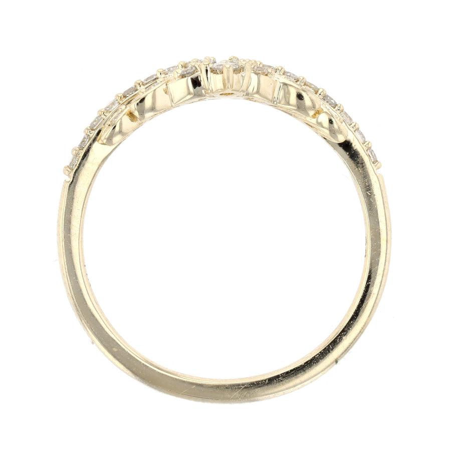 Chevron Crown Diamond Ring L3877