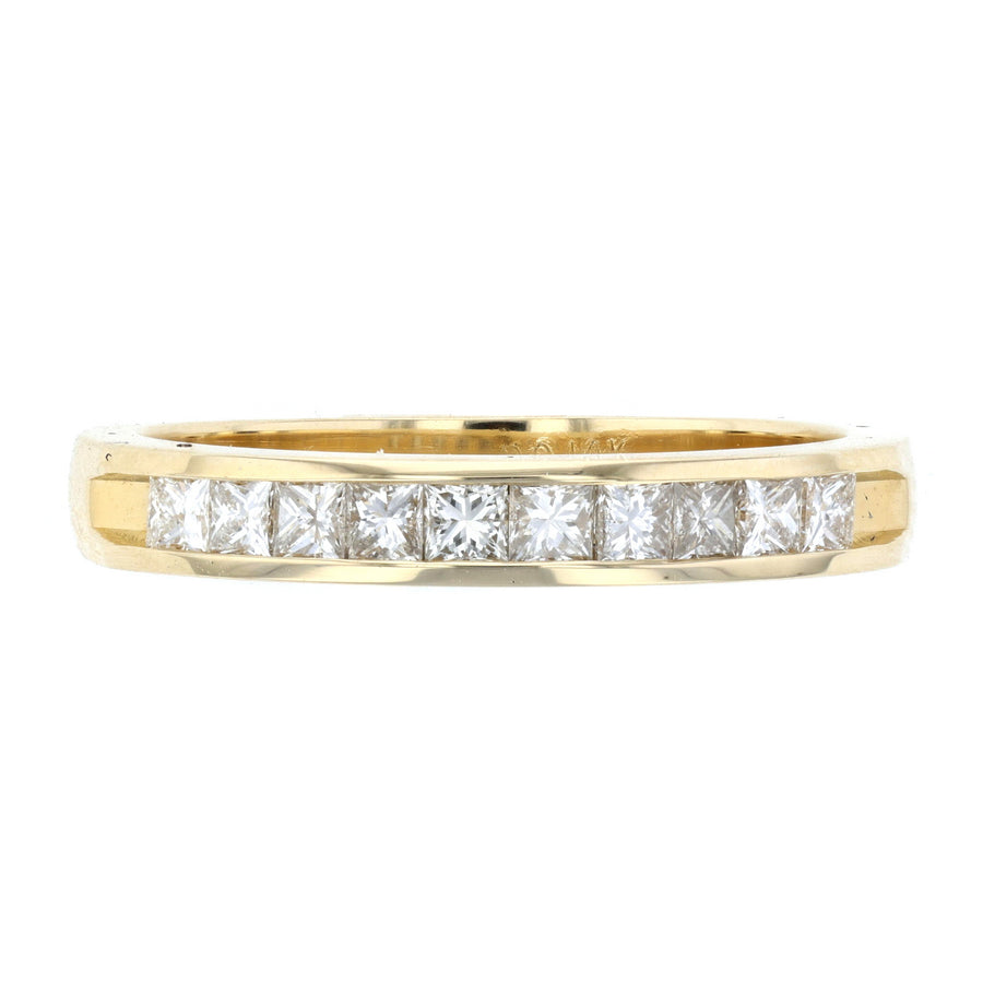 Princess Cut Channel-set Diamond Wedding Band L6656