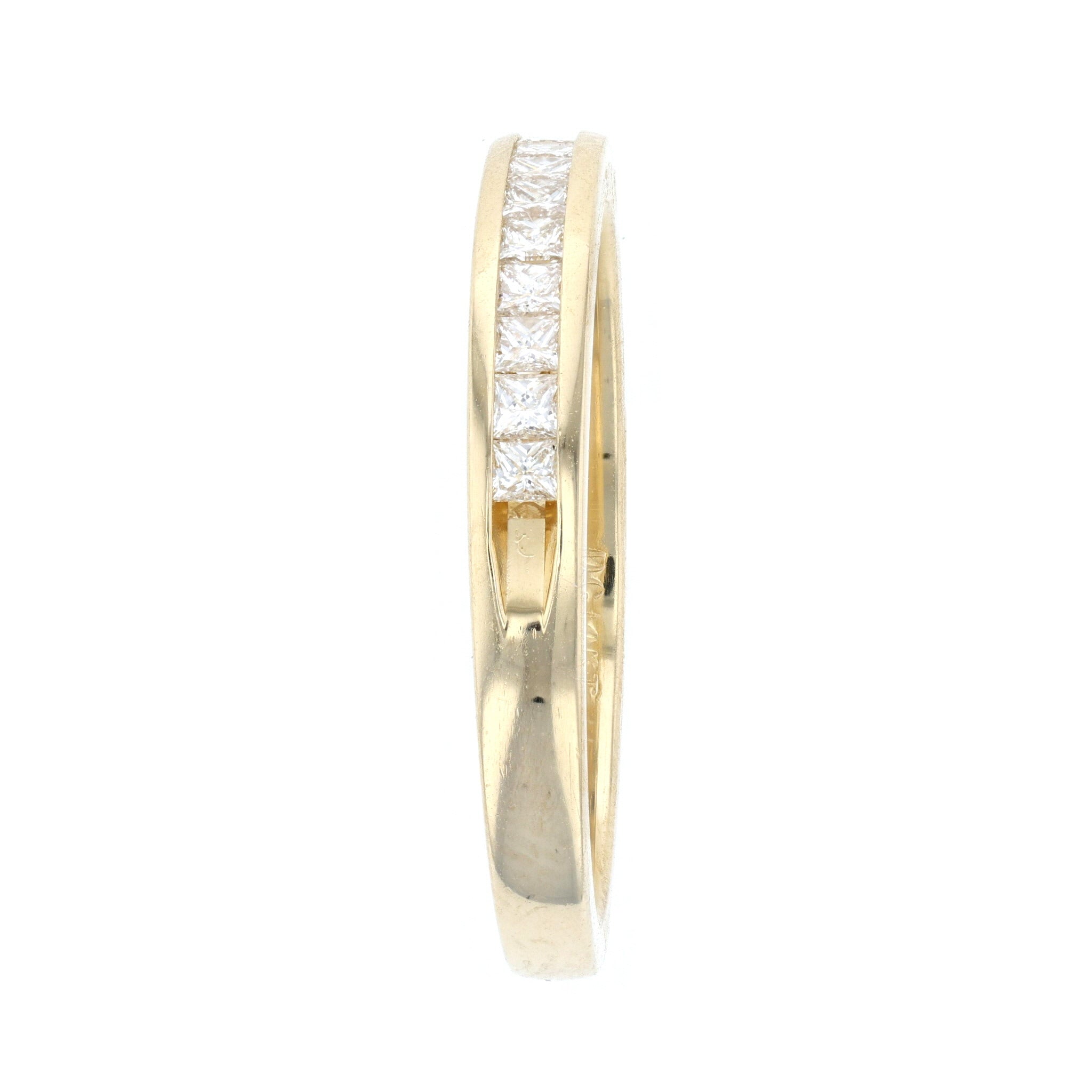 Princess Cut Channel-set Diamond Wedding Band L6656