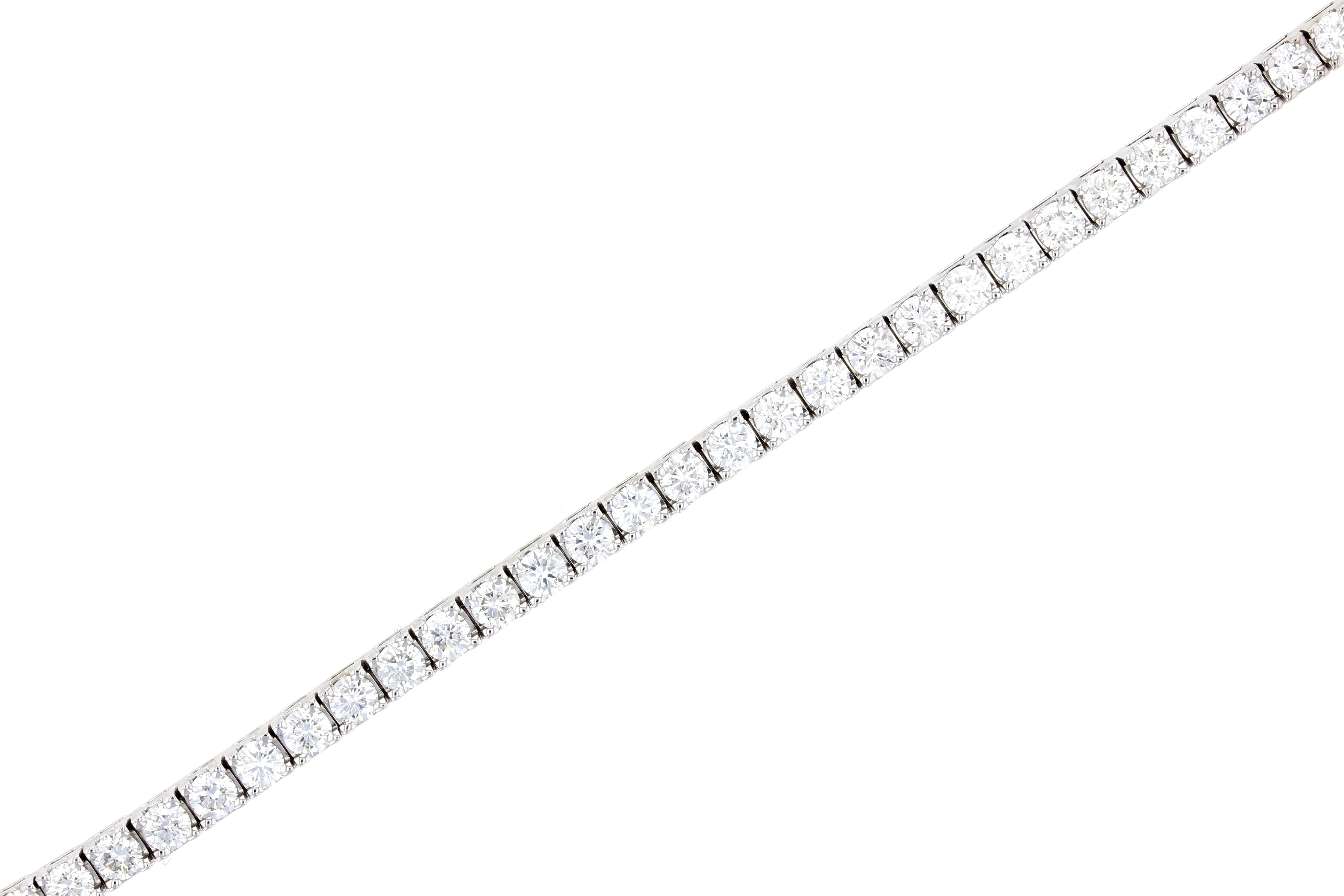 Diamond Tennis Bracelet with Hidden Clasp - The Brothers Jewelry Co.