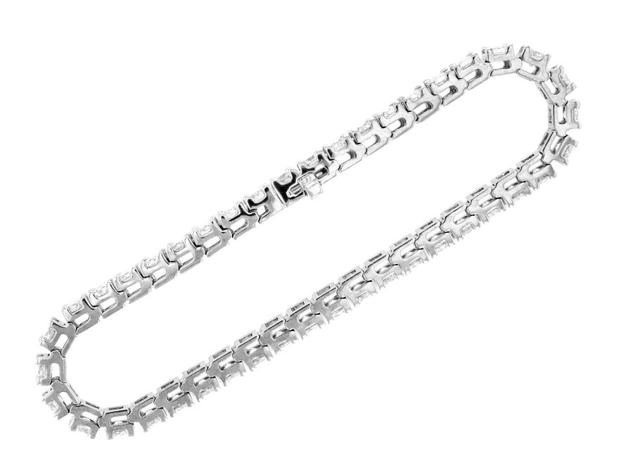 Diamond Tennis Bracelet with Hidden Clasp - The Brothers Jewelry Co.