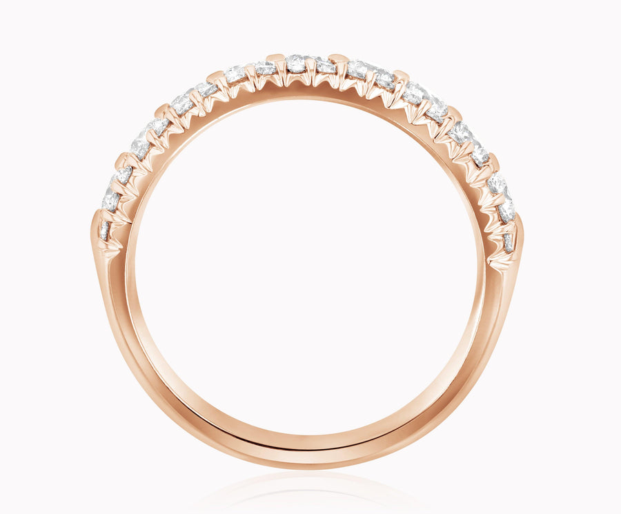 Three-Row Diamond Anniversary Ring Shared Prong (1.10 ct. tw.) - The Brothers Jewelry Co.