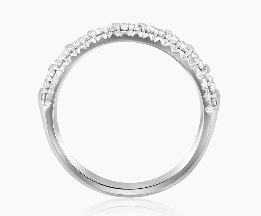 Three-Row Diamond Anniversary Ring Shared Prong (1.10 ct. tw.) - The Brothers Jewelry Co.