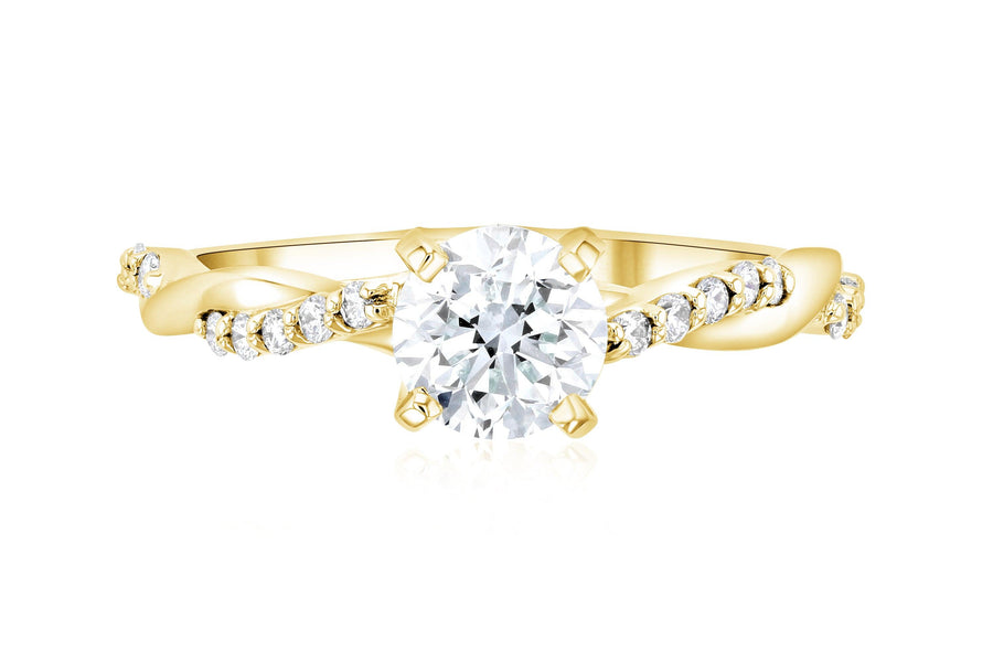 Infinity Diamond Solitaire Engagement Ring - The Brothers Jewelry Co.