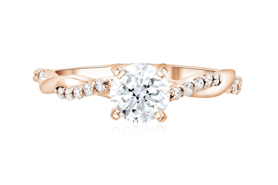 Infinity Diamond Solitaire Engagement Ring - The Brothers Jewelry Co.