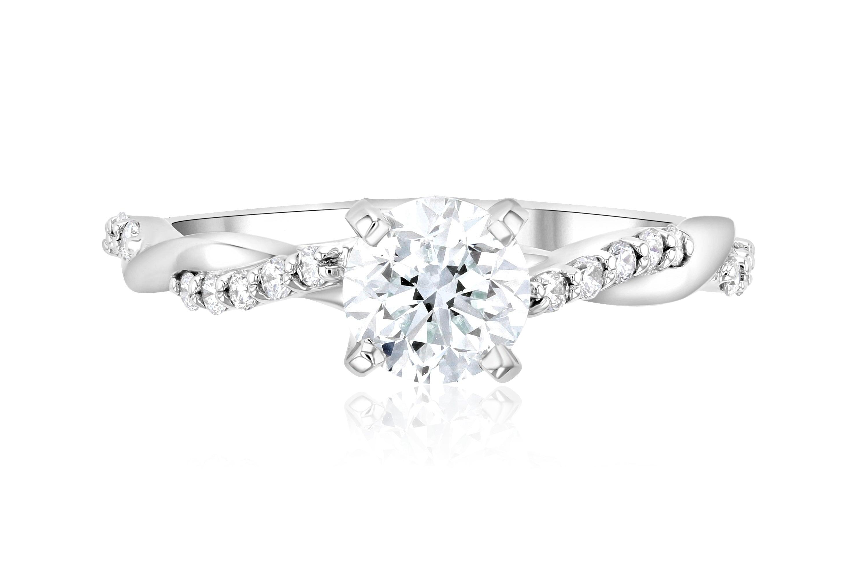 Infinity Diamond Solitaire Engagement Ring - The Brothers Jewelry Co.