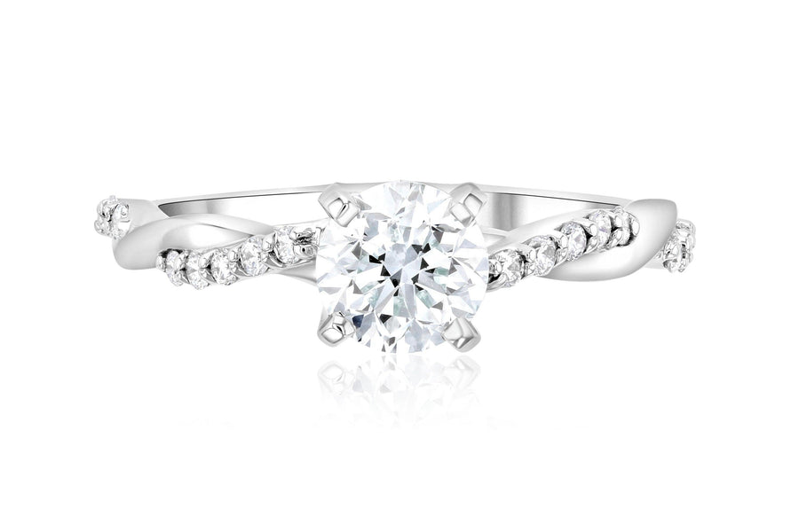 Infinity Diamond Solitaire Engagement Ring - The Brothers Jewelry Co.