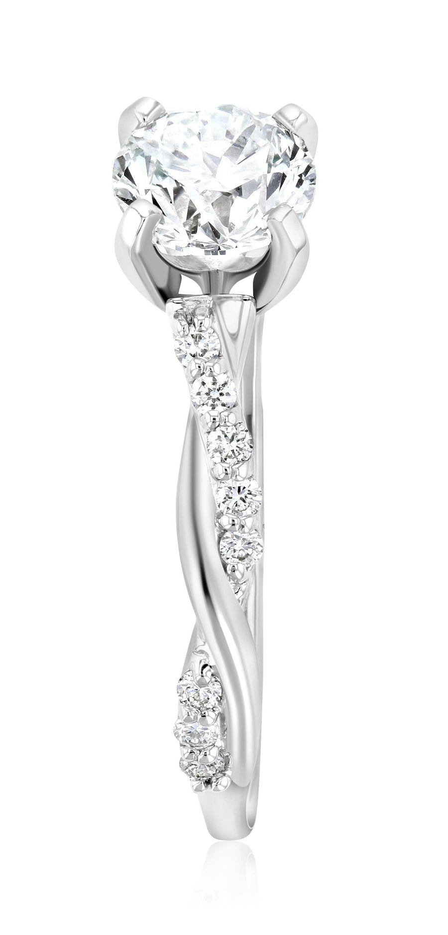 Infinity Diamond Solitaire Engagement Ring - The Brothers Jewelry Co.