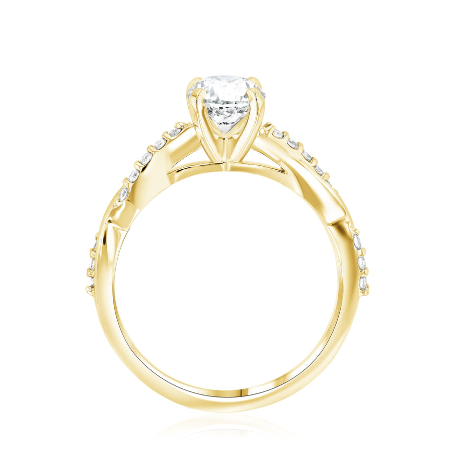 Infinity Diamond Solitaire Engagement Ring - The Brothers Jewelry Co.