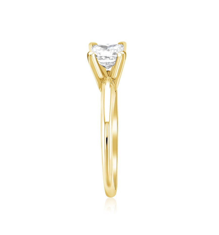 Princess Cut Diamond Solitaire Engagement Ring - The Brothers Jewelry Co.