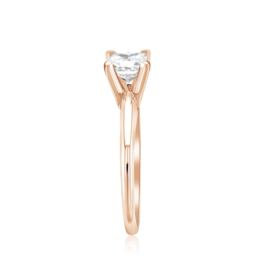 Princess Cut Diamond Solitaire Engagement Ring - The Brothers Jewelry Co.