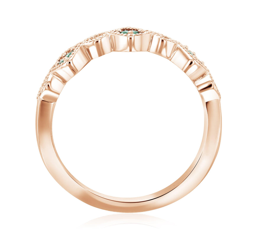 Diamond and Emerald Infinity Ring (.75 ct. tw.) - The Brothers Jewelry Co.