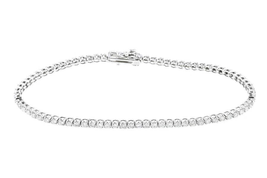 Petite Diamond Tennis Bracelet 14kt White Gold