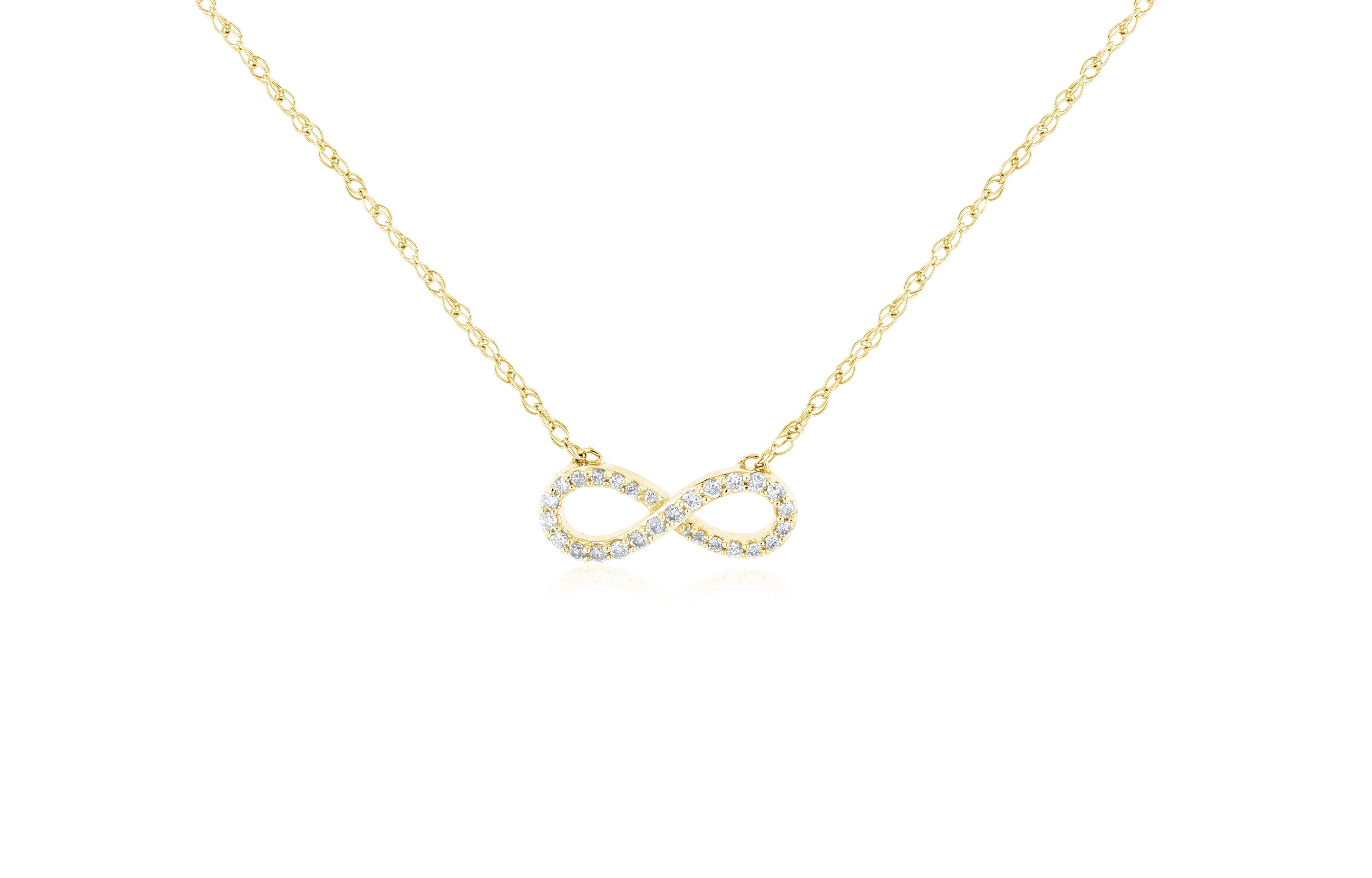 Diamond Infinity Pendant Necklace - The Brothers Jewelry Co.