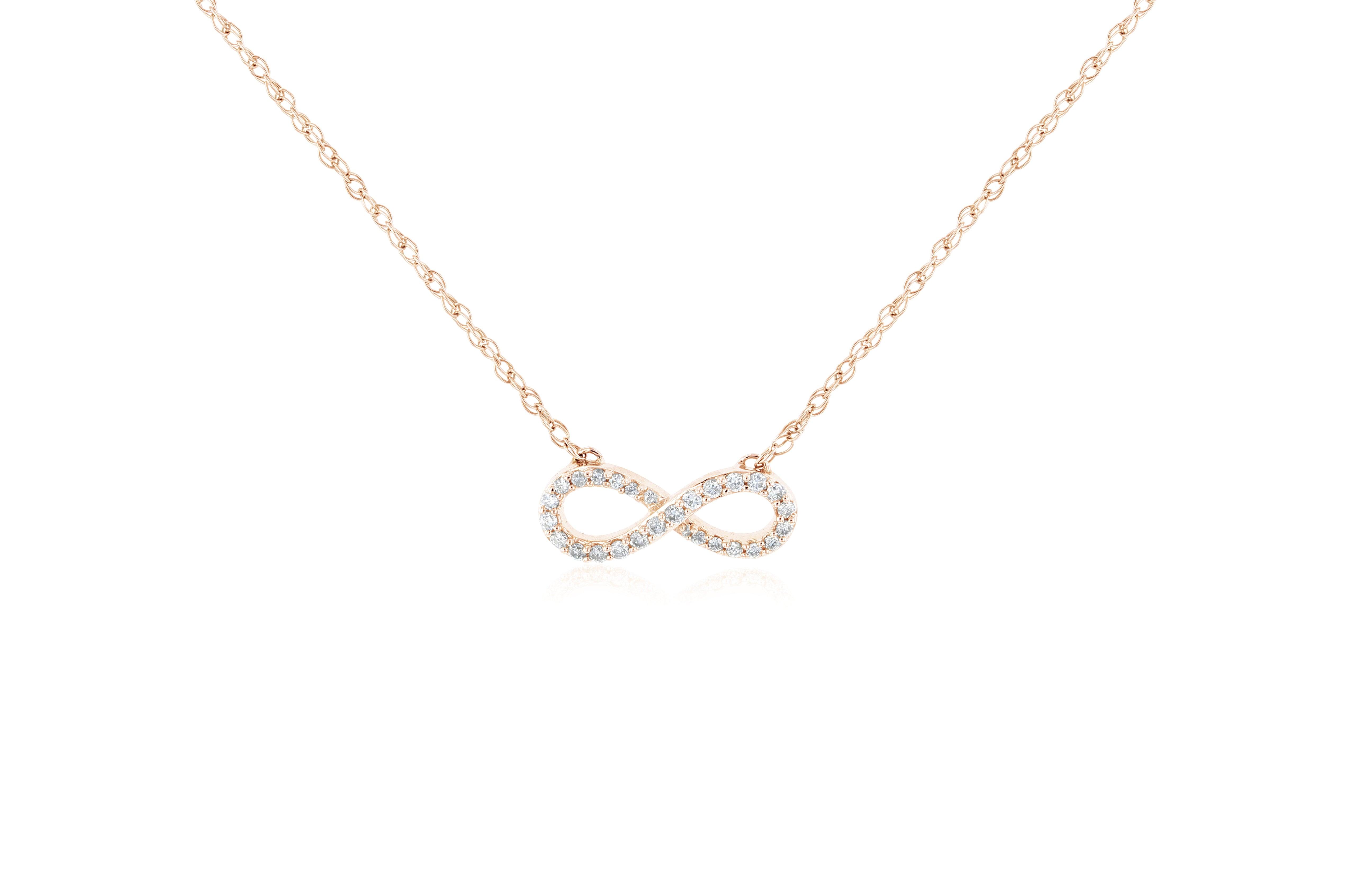 Diamond Infinity Pendant Necklace - The Brothers Jewelry Co.