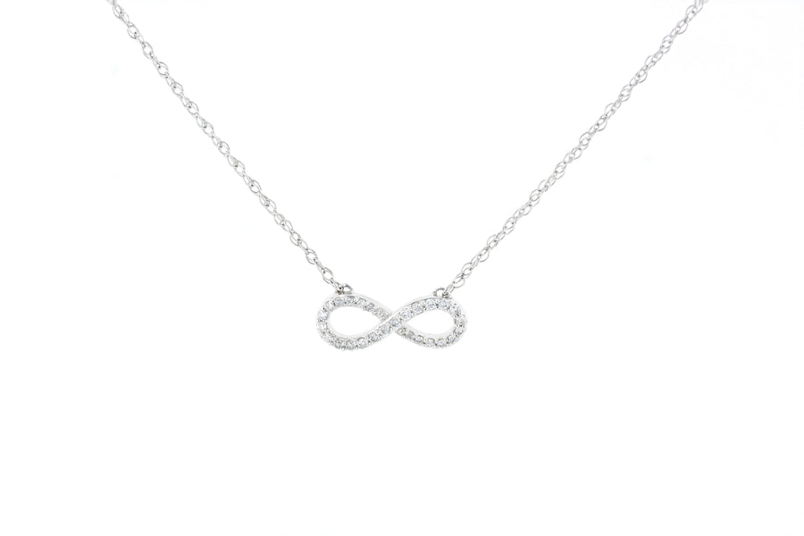 Diamond Infinity Pendant Necklace - The Brothers Jewelry Co.