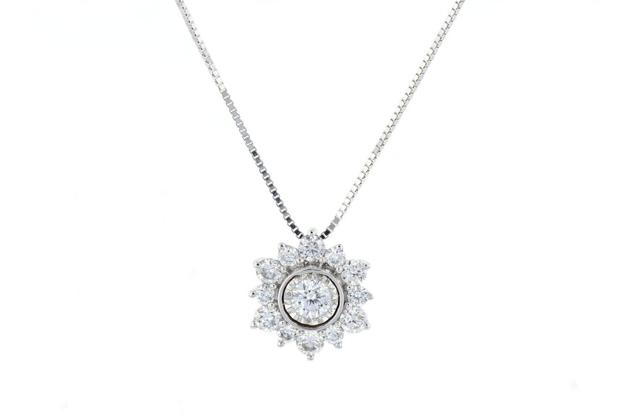 Diamond Pavè Star Pendant Necklace - The Brothers Jewelry Co.