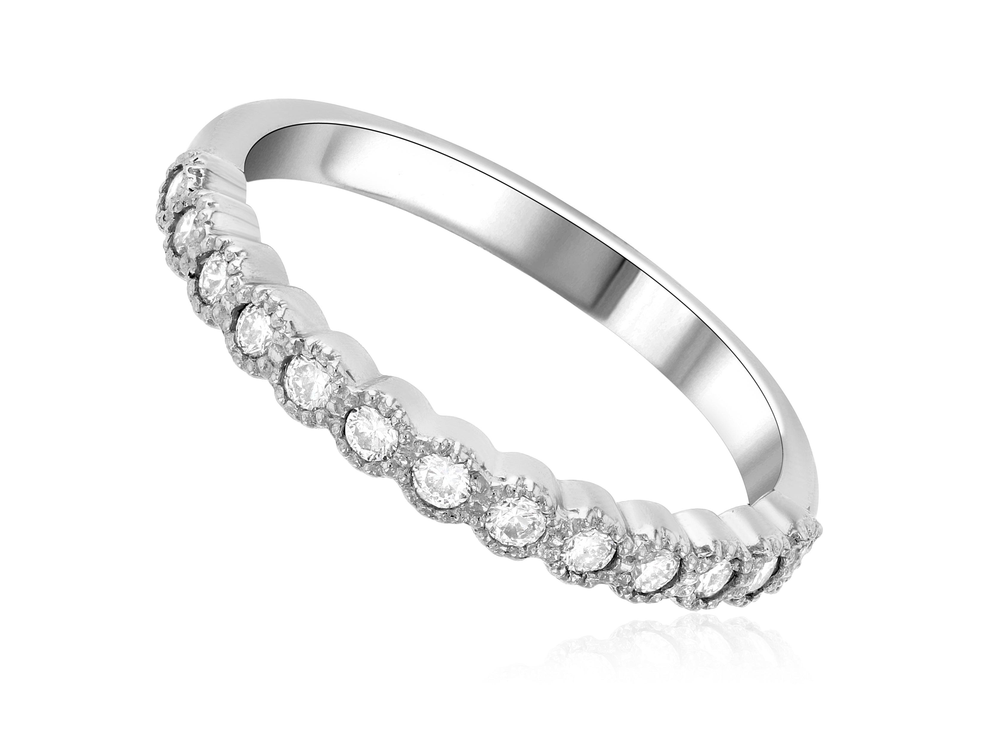 Petite Diamond Wedding Ring (.27 ct. tw.) - The Brothers Jewelry Co.