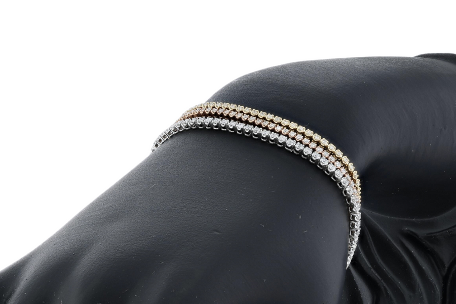 Petite Diamond Tennis Bracelet 14kt Rose Gold