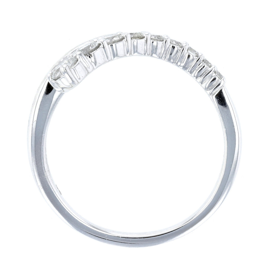 Diamond Twist Crossover Fashion Ring L3872