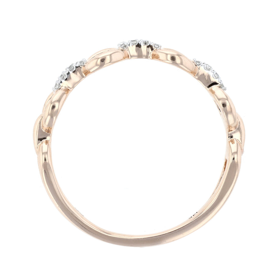 Diamond Chain-link Fashion Ring L3875