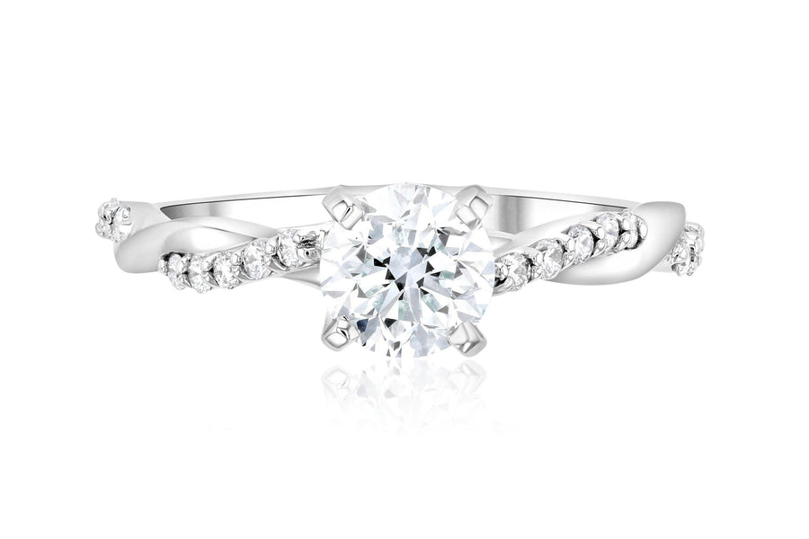 Infinity Diamond Solitaire Engagement Ring - The Brothers Jewelry Co.