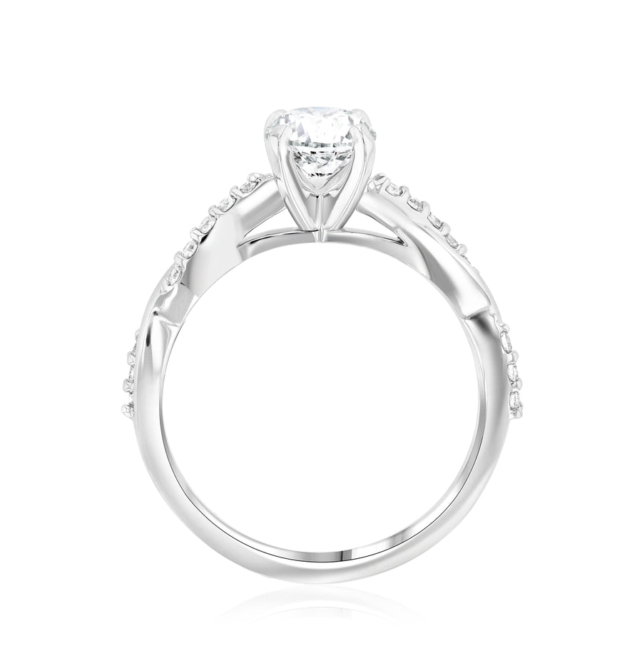 Infinity Diamond Solitaire Engagement Ring - The Brothers Jewelry Co.
