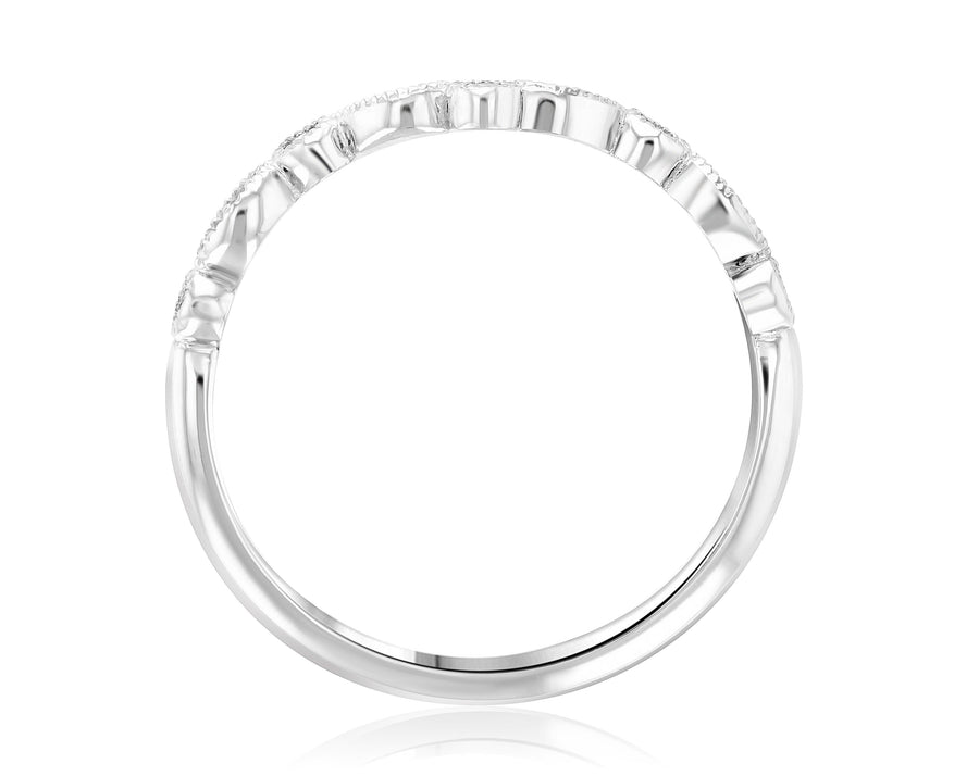 Chevron Infinity Diamond Ring (.14 ct. tw.) - The Brothers Jewelry Co.