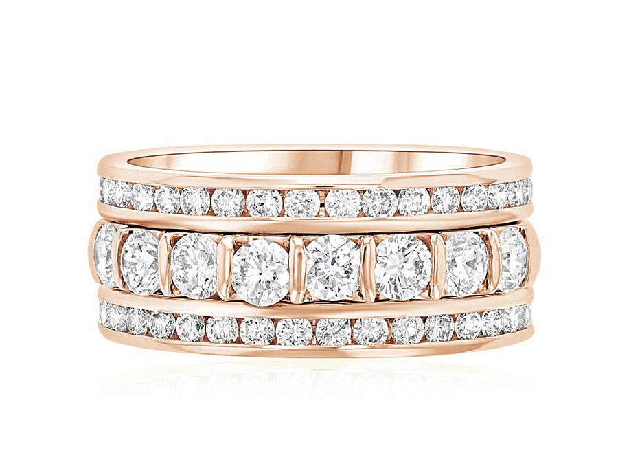 Diamond Anniversary Ring Stack (1.35 ct. tw.) - The Brothers Jewelry Co.