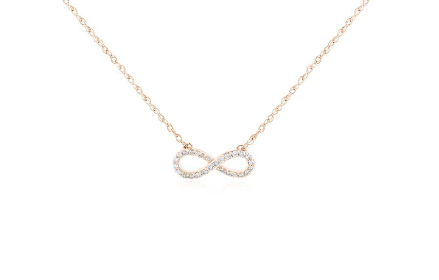 Diamond Infinity Pendant Necklace - The Brothers Jewelry Co.