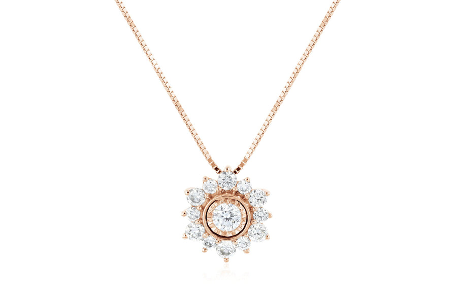 Diamond Pavè Star Pendant Necklace - The Brothers Jewelry Co.