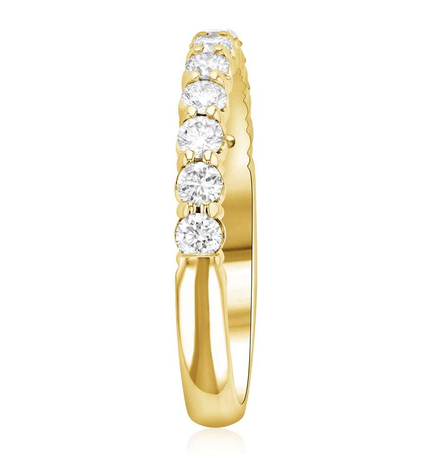 Classic Shared Prong Diamond Wedding Ring (.55 ct. tw.) - The Brothers Jewelry Co.