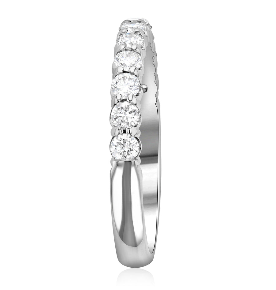 Classic Shared Prong Diamond Wedding Ring (.55 ct. tw.) - The Brothers Jewelry Co.